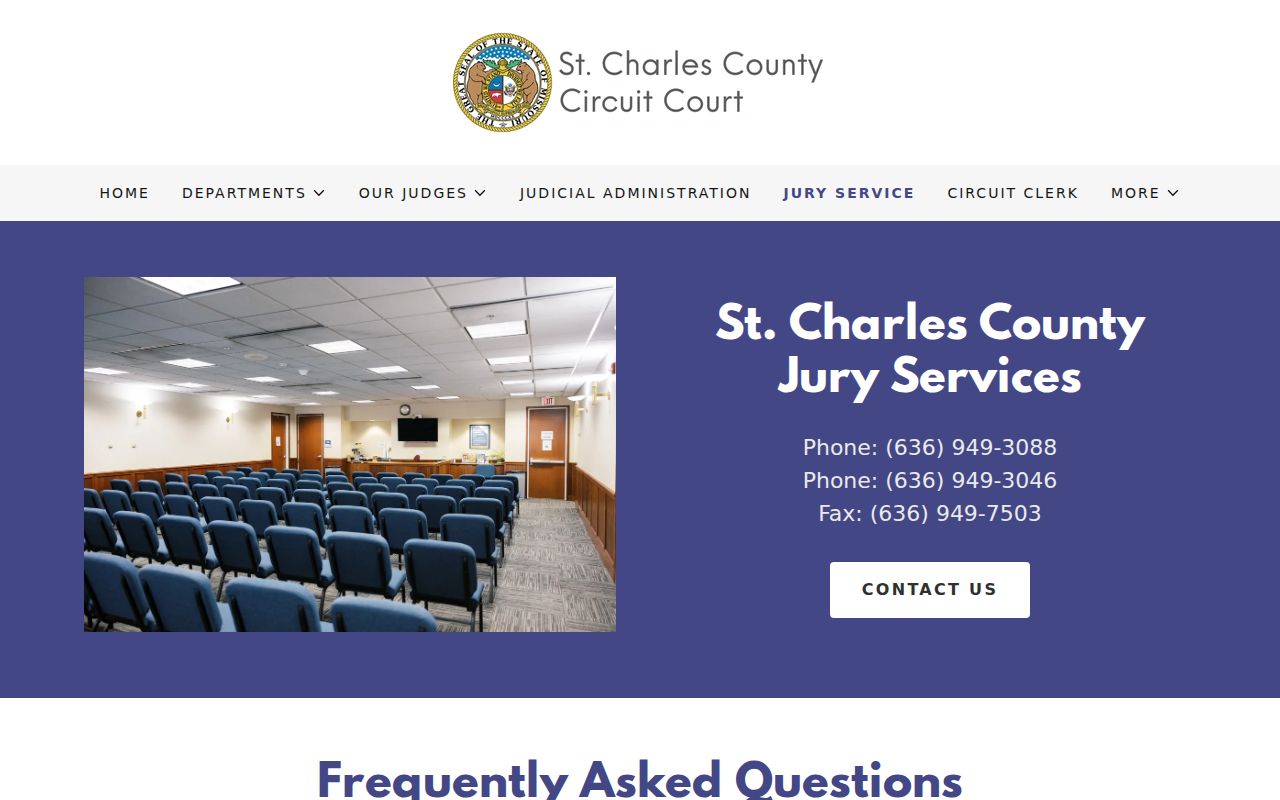 St. Charles County court calendar courthouse and jury service information